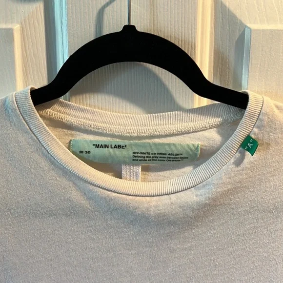 Diag Stencil Off-White Long Sleeve T-shirt